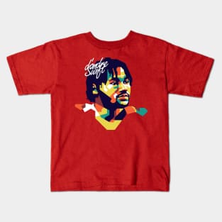 d'andre Swift on WPAP Style Kids T-Shirt